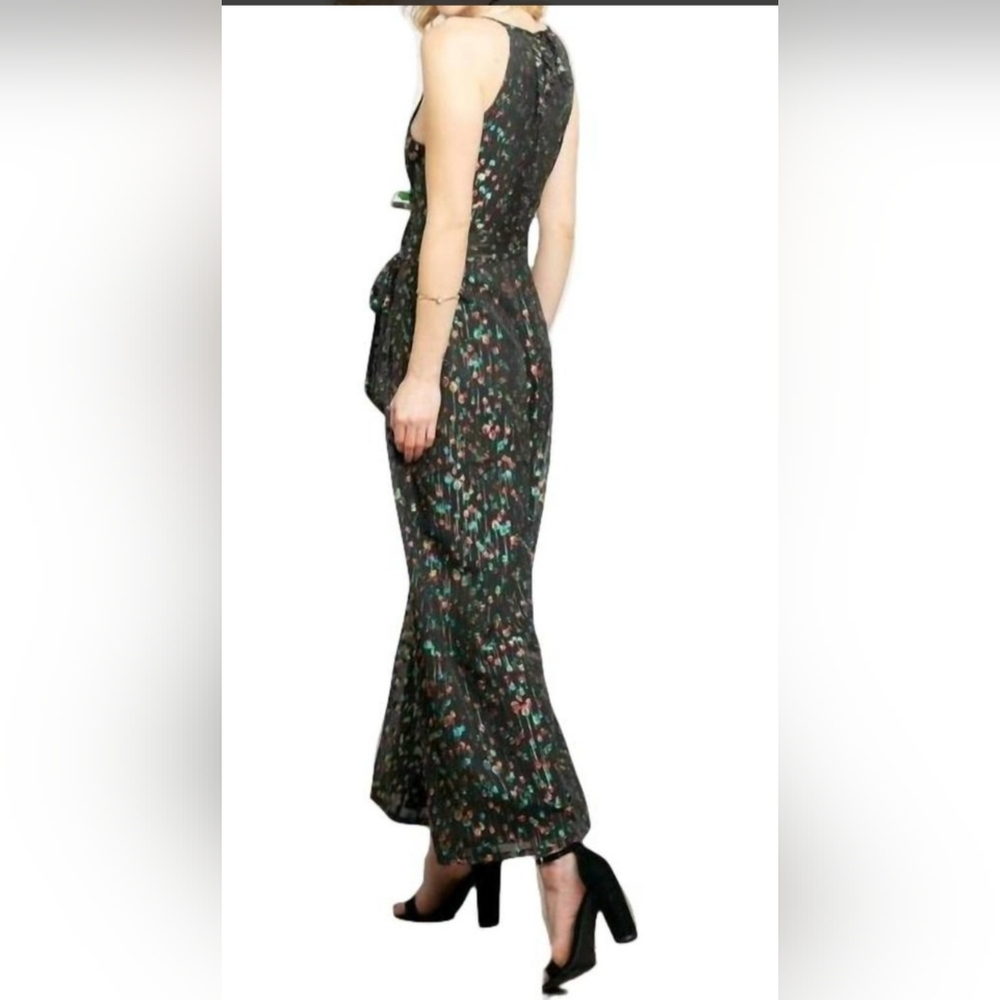 Eva Franco Anthropologie Black With Colorful Dots Jumpsuit - Picture 2 of 9